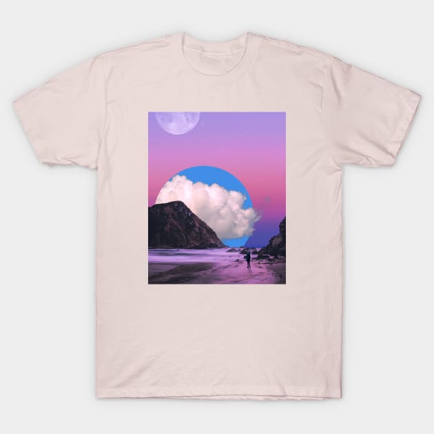 Pink and Blue Skies T-Shirt by Aaron the Humble